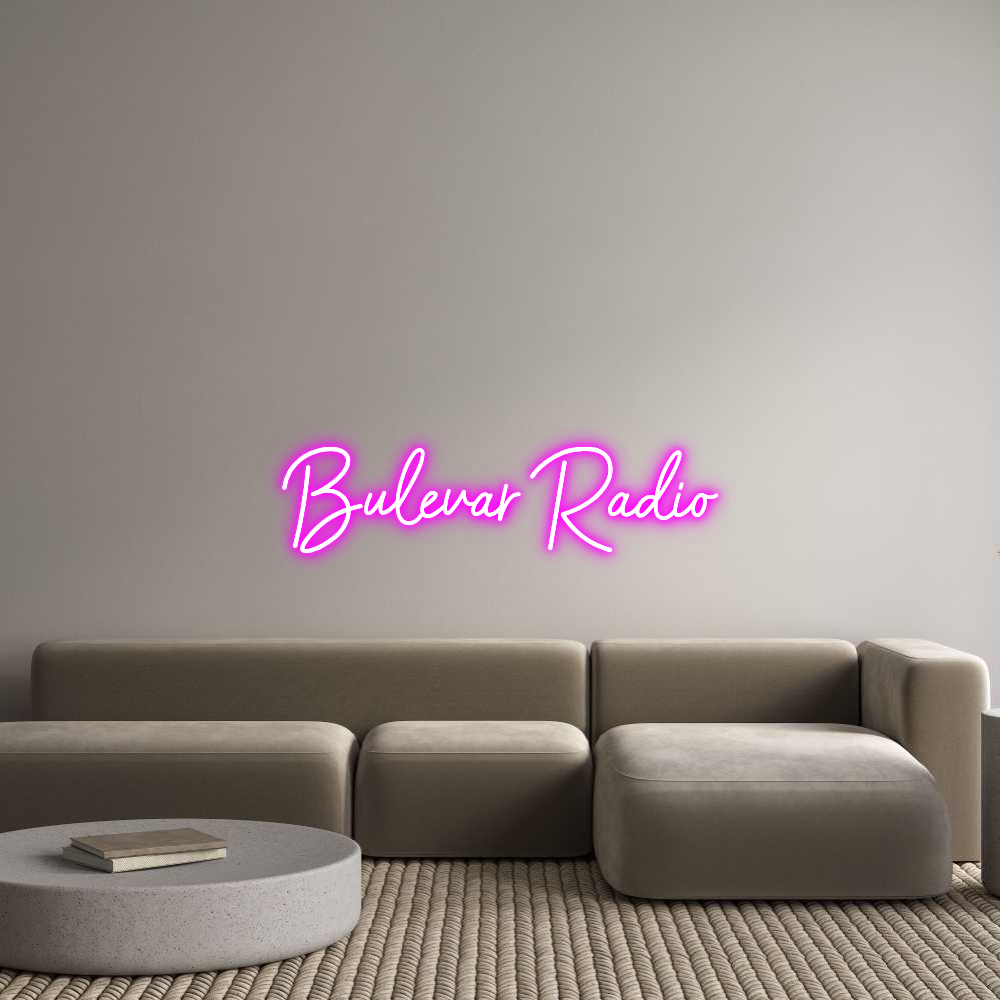Konfigurator - Neon LED Flex - Personalisierter Indoor Schriftzug Bulevar Radio