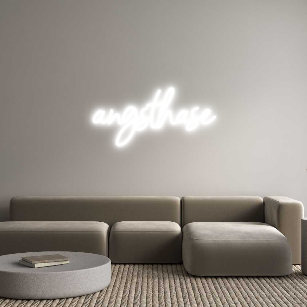 Konfigurator - Neon LED Clip - Personalisierter Indoor Schriftzug angsthase