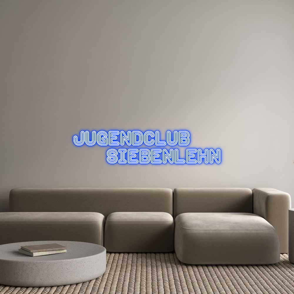 Konfigurator - Neon LED Liquid Acryl - Personalisierter Indoor & Outdoor Schriftzug Jugendclub
 ...