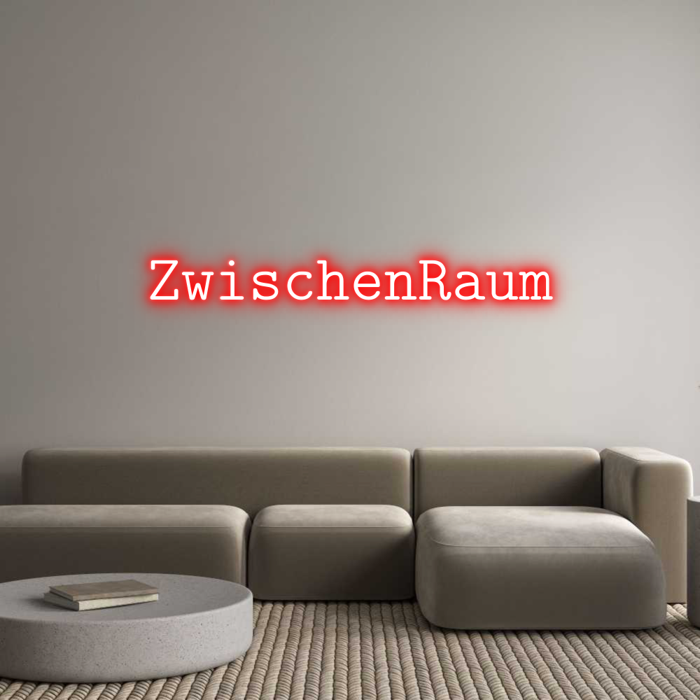 Konfigurator - Neon LED Flex - Personalisierter Indoor Schriftzug ZwischenRaum