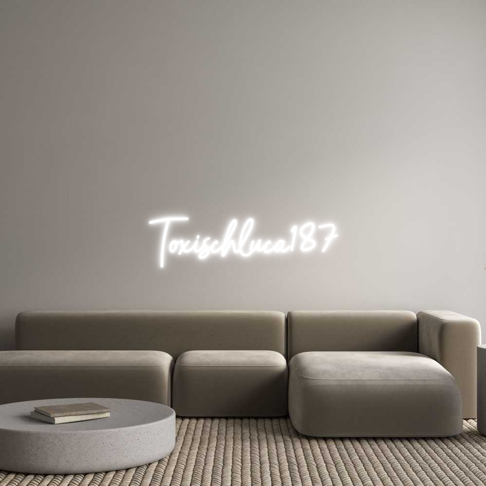 Konfigurator - Neon LED Clip - Personalisierter Indoor Schriftzug Toxischluca187