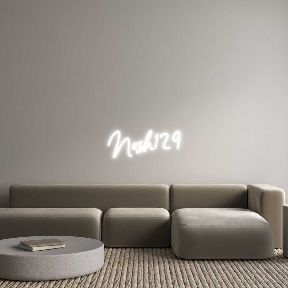 Konfigurator - Neon LED Clip - Personalisierter Indoor Schriftzug Nosh129