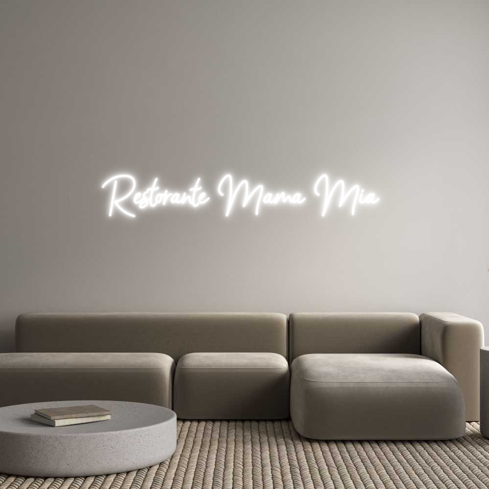 Konfigurator - Neon LED Clip - Personalisierter Indoor Schriftzug Restorante Ma...