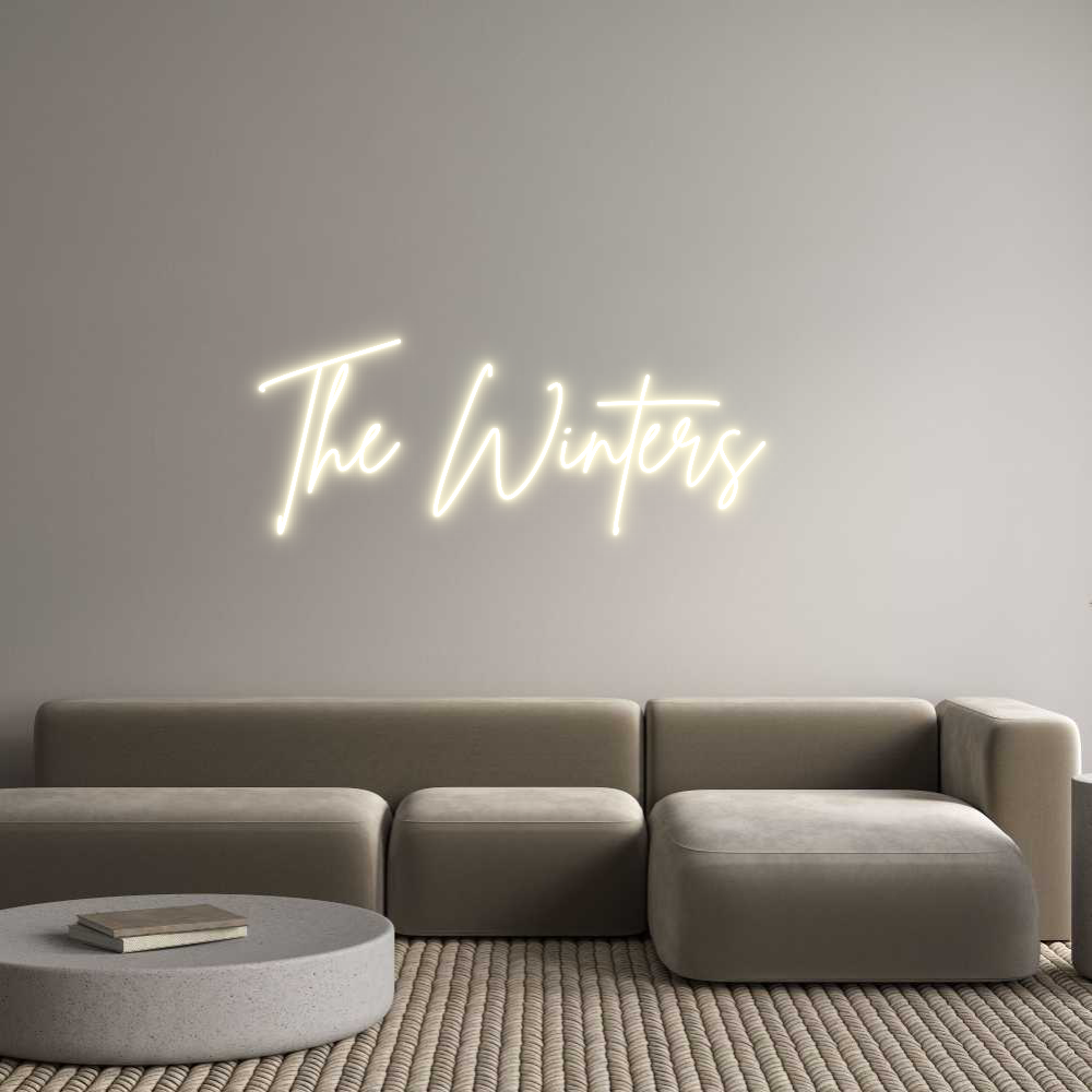 Konfigurator - Neon LED Clip - Personalisierter Indoor Schriftzug The Winters
