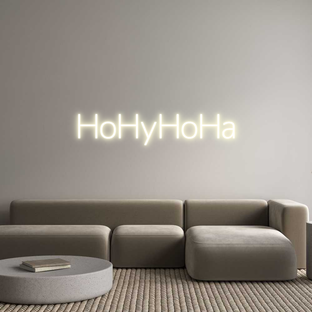 Konfigurator - Neon LED Flex - Personalisierter Indoor Schriftzug HoHyHoHa