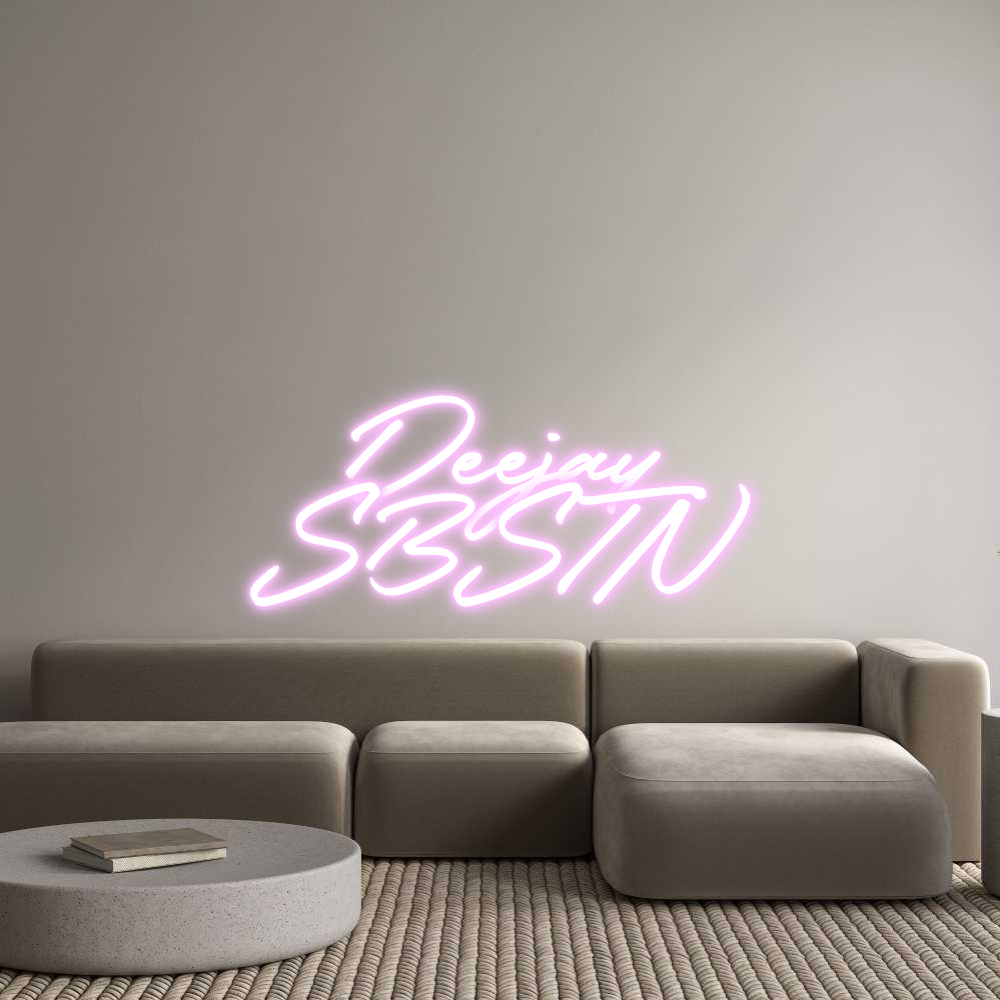 Konfigurator - Neon LED Clip - Personalisierter Indoor Schriftzug Deejay
SBSTN