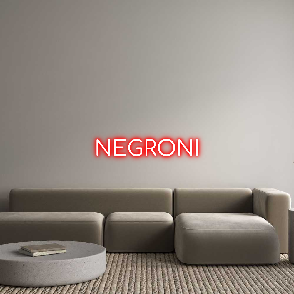 Konfigurator - Neon LED Flex - Personalisierter Indoor Schriftzug NEGRONI