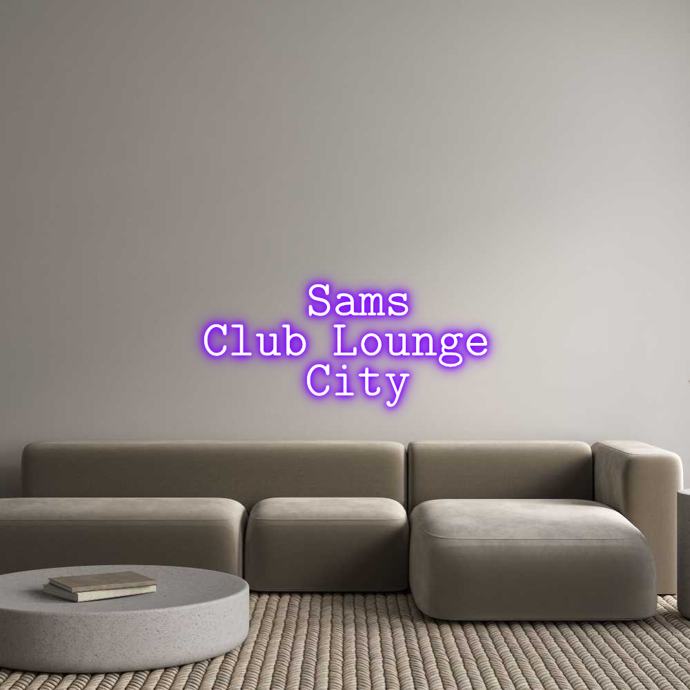 Konfigurator - Neon LED Clip - Personalisierter Indoor Schriftzug Sams 
Club L...