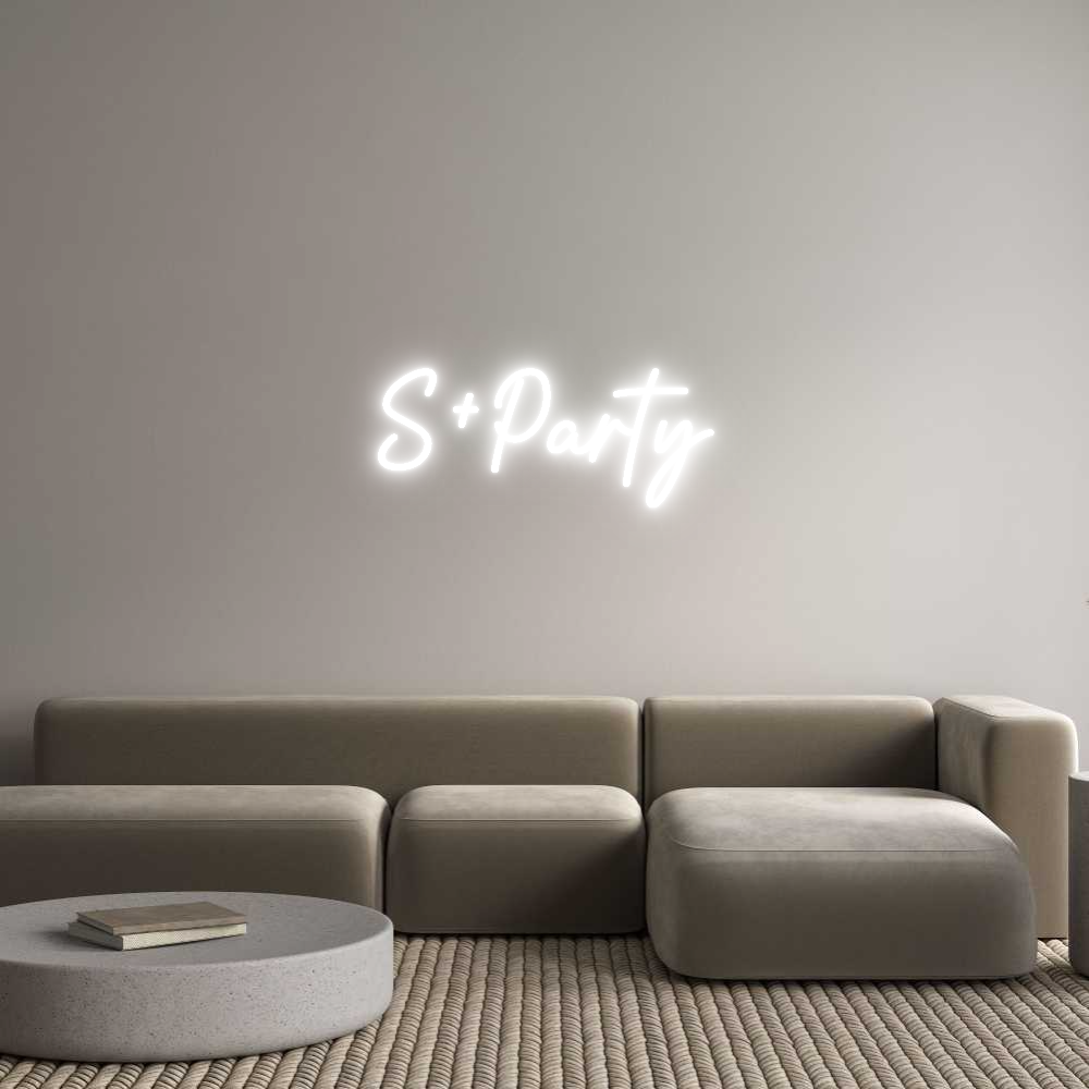 Konfigurator - Neon LED Clip - Personalisierter Indoor Schriftzug S+Party