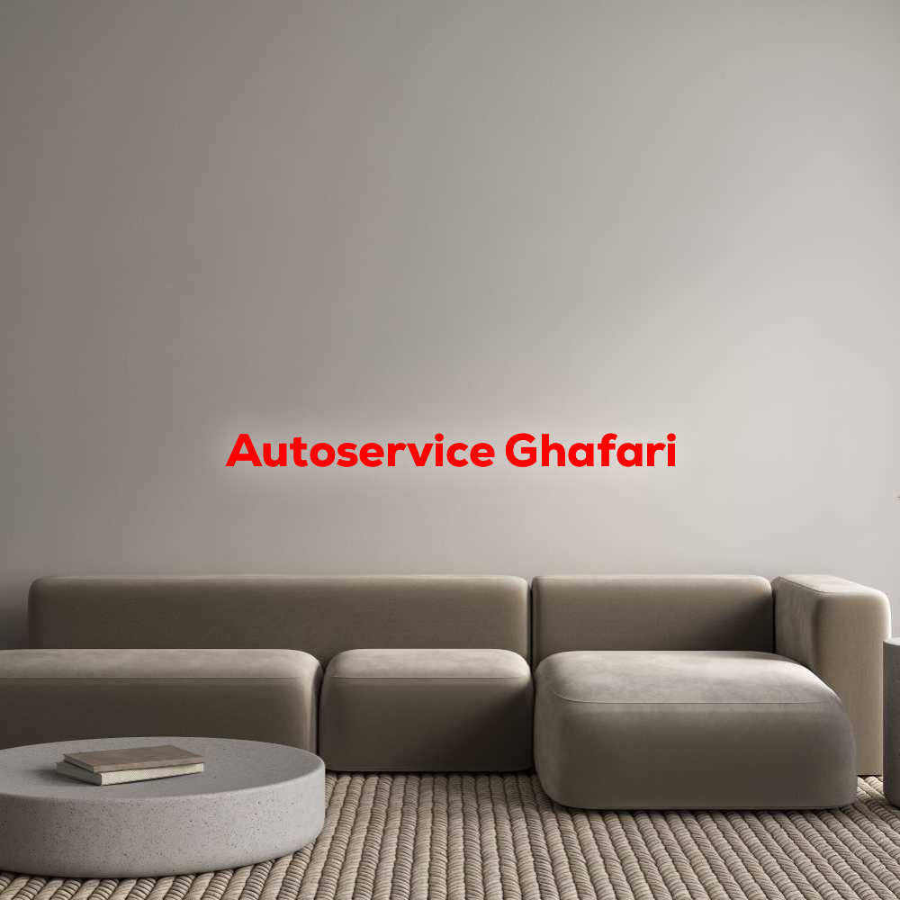Konfigurator - Personalisierte Leuchtreklame & Leuchtbuchstaben Autoservice G...
