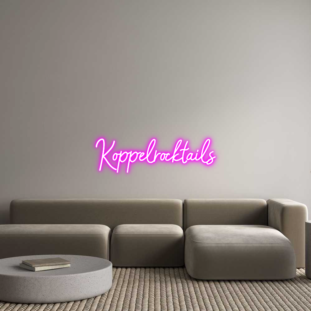 Konfigurator - Neon LED Clip - Personalisierter Indoor Schriftzug Koppelrocktails