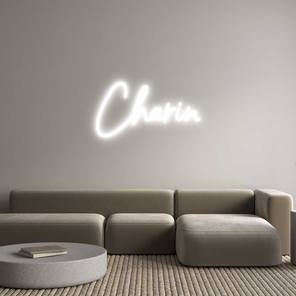 Konfigurator - Neon LED Clip - Personalisierter Indoor Schriftzug Charin