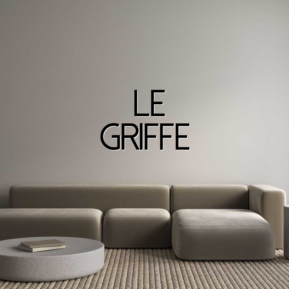 Configuratore - Insegne al neon e lettere luminose personalizzate   LE 
GRIFFE