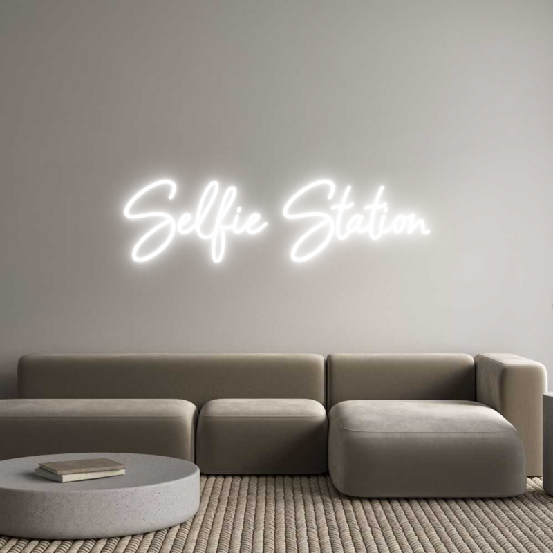 Konfigurator - Neon LED Clip - Personalisierter Indoor Schriftzug Selfie Station