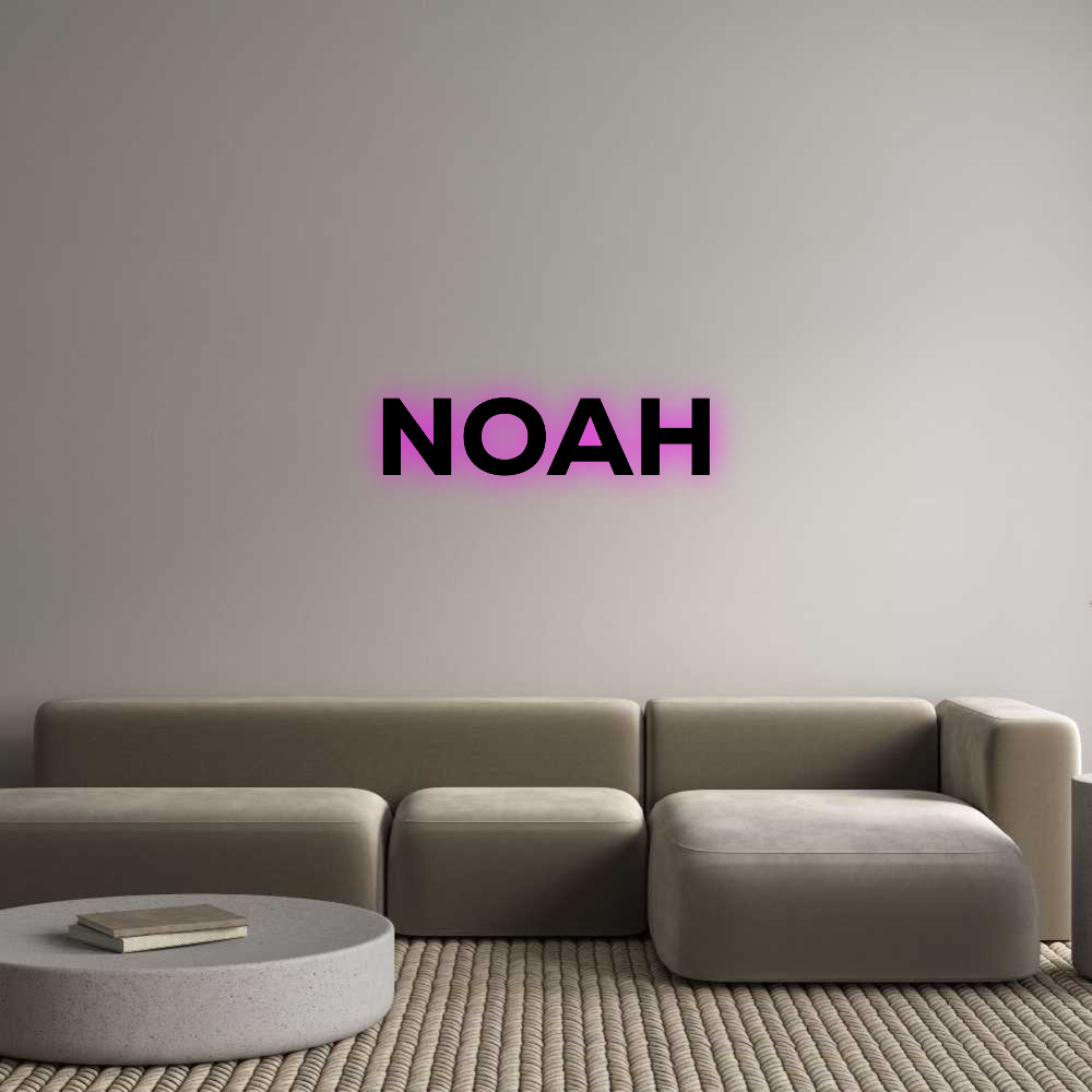 Konfigurator - Personalisierte Leuchtreklame & Leuchtbuchstaben NOAH