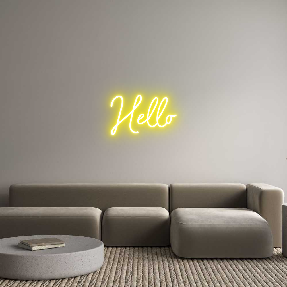 Konfigurator - Neon LED Flex - Personalisierter Indoor Schriftzug Hello
