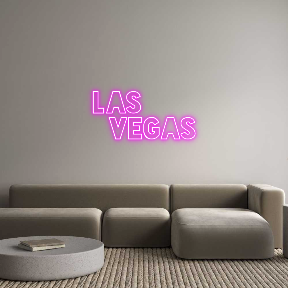 Konfigurator - Neon LED Flex - Personalisierter Indoor Schriftzug Las   
  Vegas