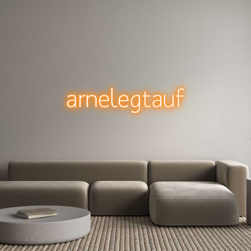 Konfigurator - Neon LED Clip - Personalisierter Indoor Schriftzug arnelegtauf