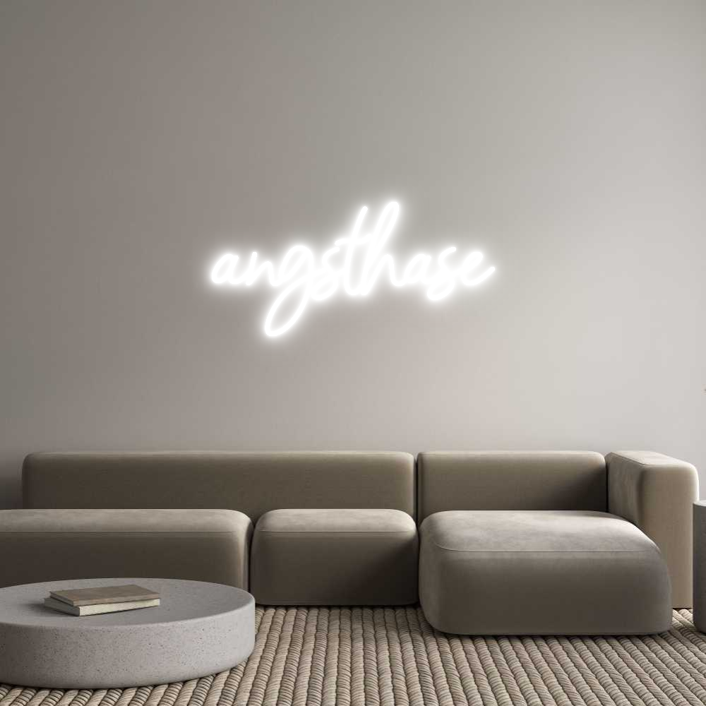 Konfigurator - Neon LED Clip - Personalisierter Indoor Schriftzug angsthase