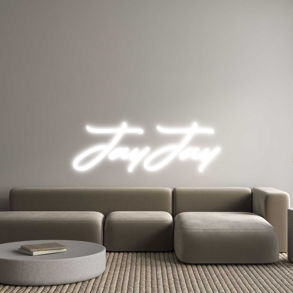 Konfigurator - Neon LED Clip - Personalisierter Indoor Schriftzug JayJay