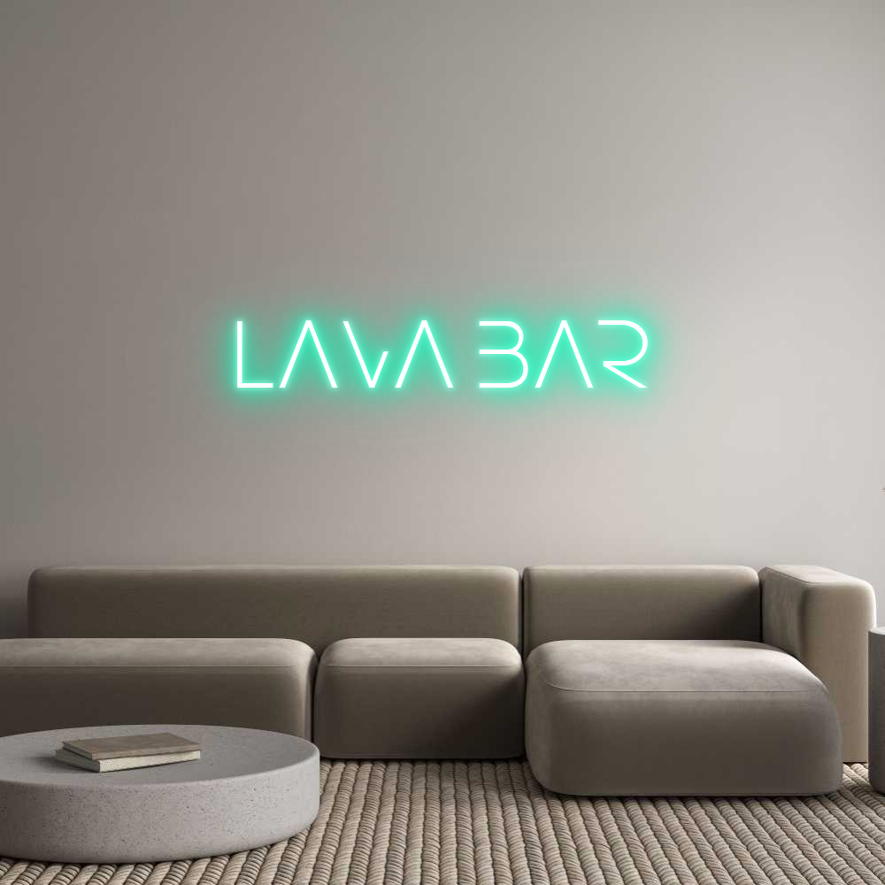 Konfigurator - Neon LED Flex - Personalisierter Indoor Schriftzug LAVA BAR