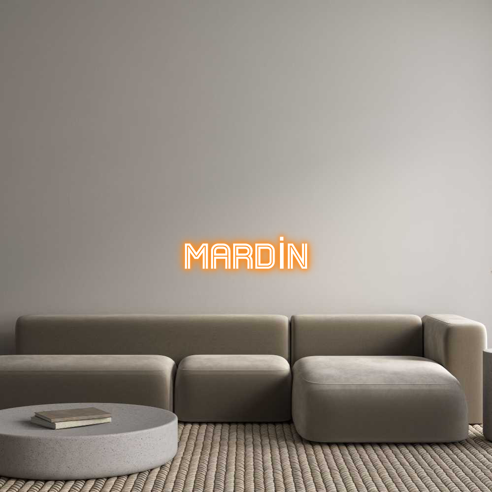 Konfigurator - Neon LED Clip - Personalisierter Indoor Schriftzug  
 MARDİN