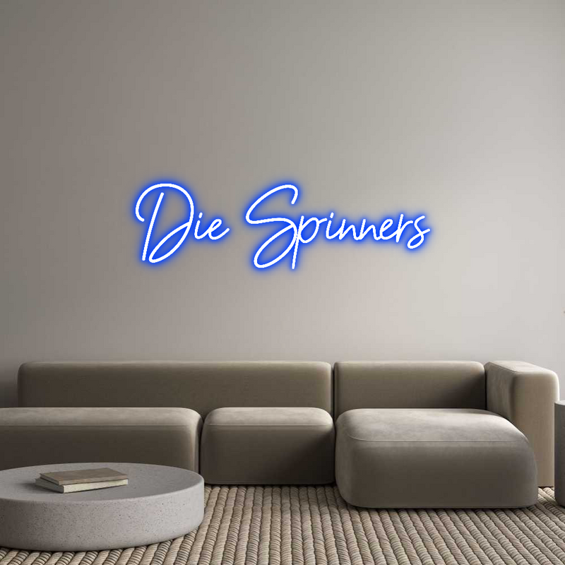 Konfigurator - Neon LED Flex - Personalisierter Indoor Schriftzug Die Spinners