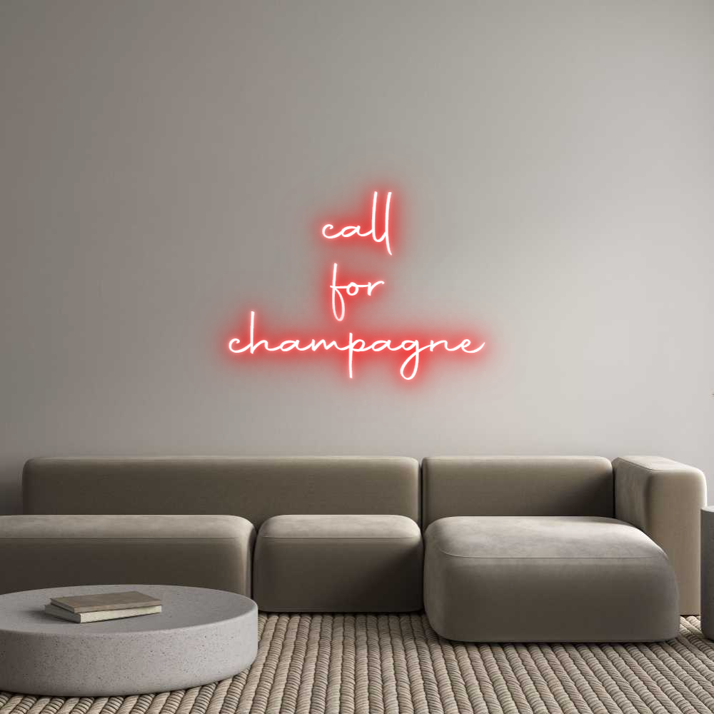 Konfigurator - Neon LED Flex - Personalisierter Indoor Schriftzug call
for
ch...