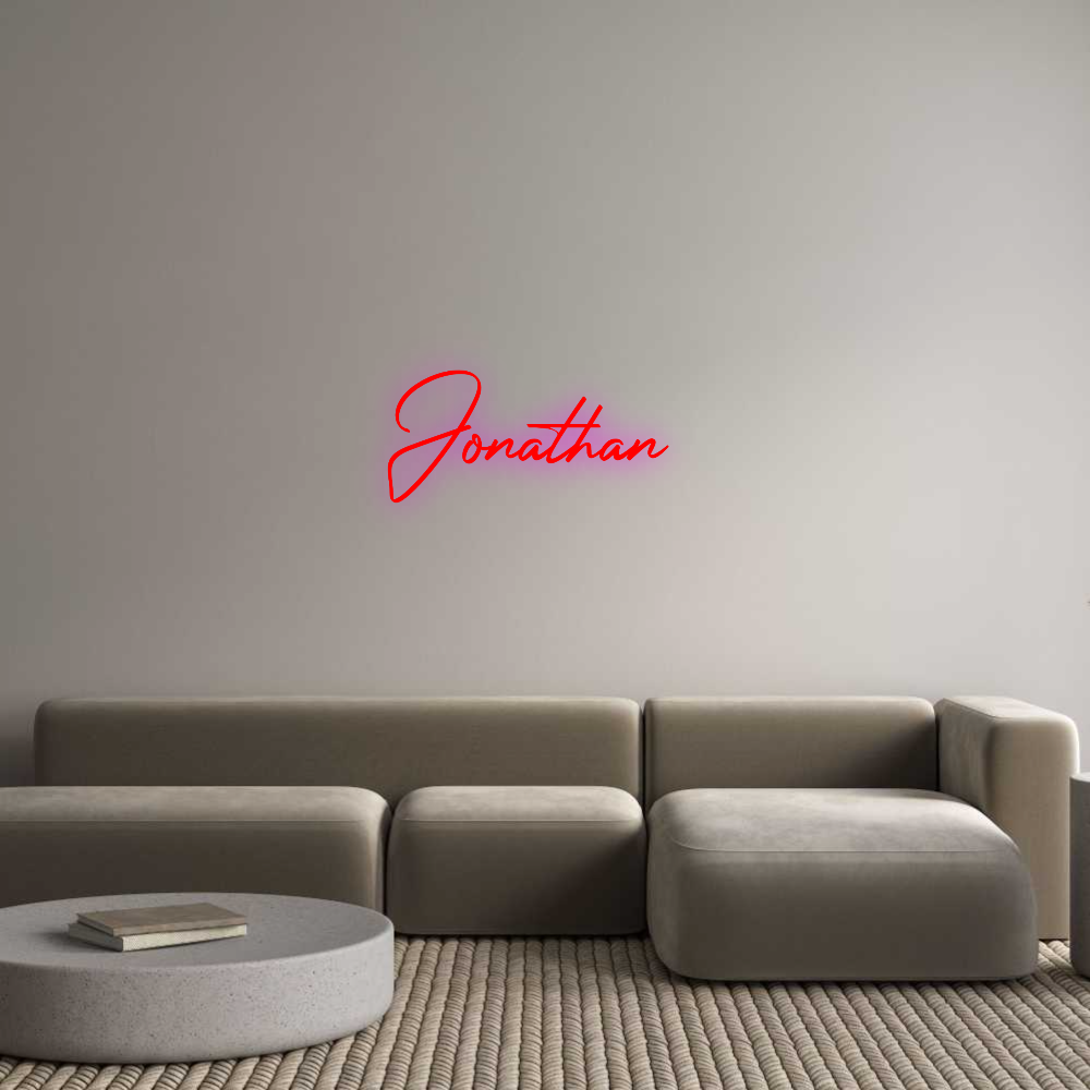Konfigurator - Personalisierte Leuchtreklame & Leuchtbuchstaben Jonathan