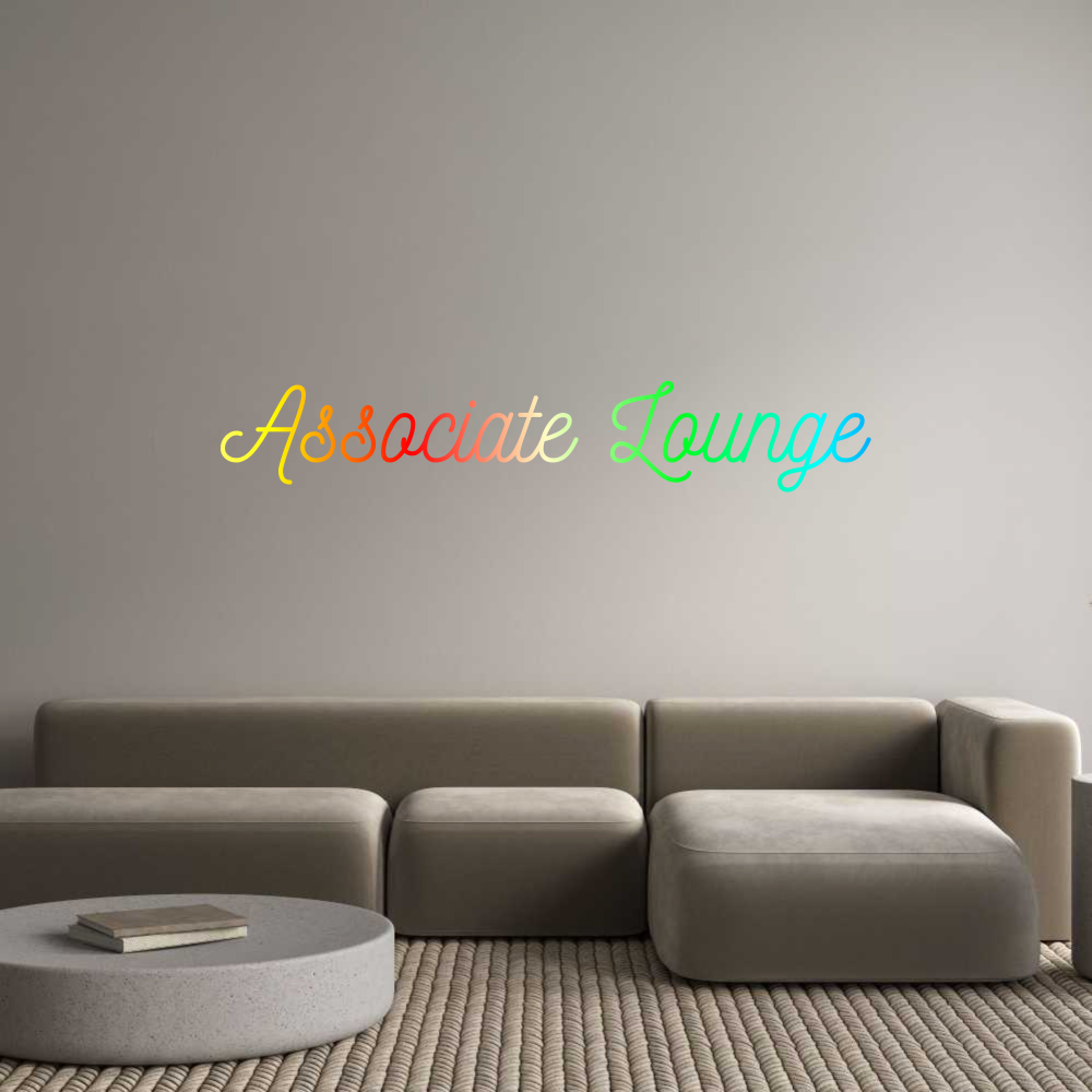 Konfigurator - Neon LED Clip - Personalisierter Indoor Schriftzug Associate Lou...