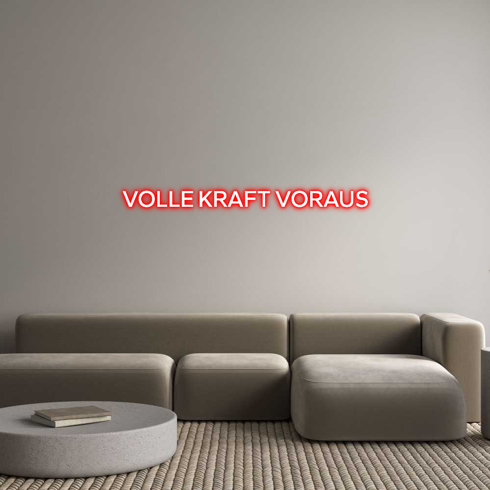 Konfigurator - Neon LED Clip - Personalisierter Indoor Schriftzug VOLLE KRAFT V...