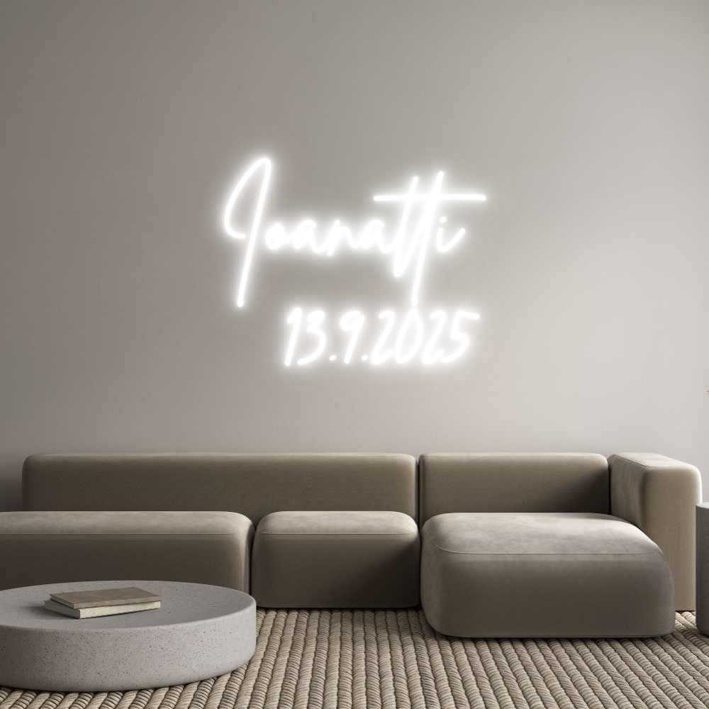 Konfigurator - Neon LED Clip - Personalisierter Indoor Schriftzug Ioanatti
  1...