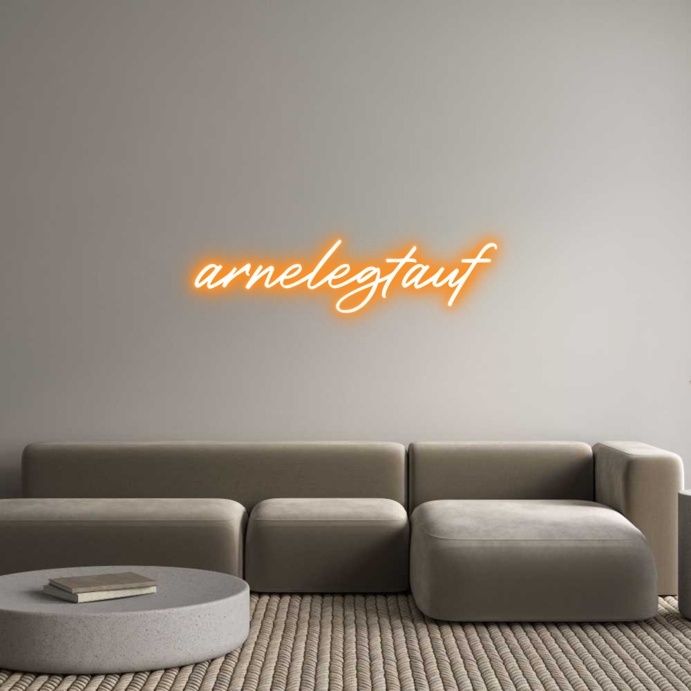 Konfigurator - Neon LED Clip - Personalisierter Indoor Schriftzug arnelegtauf