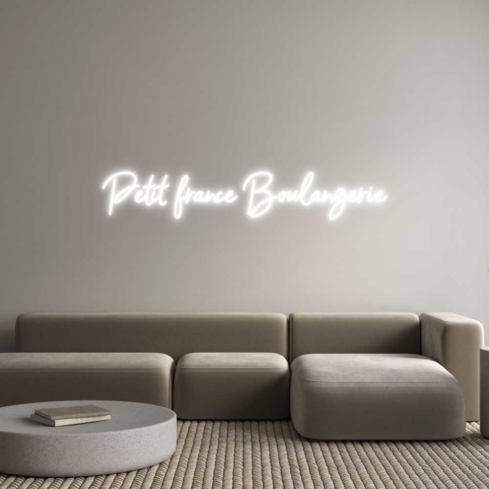 Konfigurator - Neon LED Flex - Personalisierter Indoor Schriftzug Petit france ...