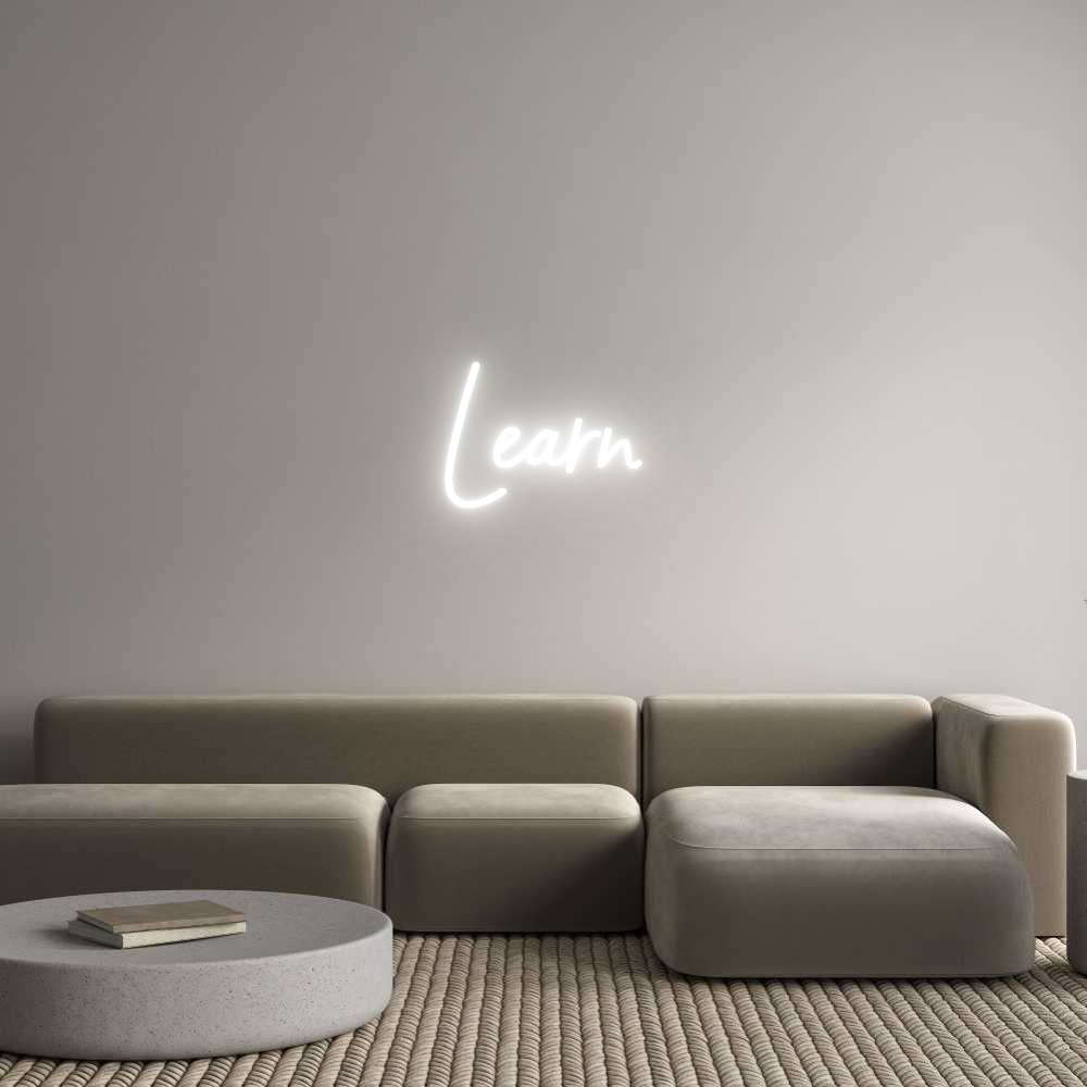 Konfigurator - Neon LED Flex - Personalisierter Indoor Schriftzug Learn