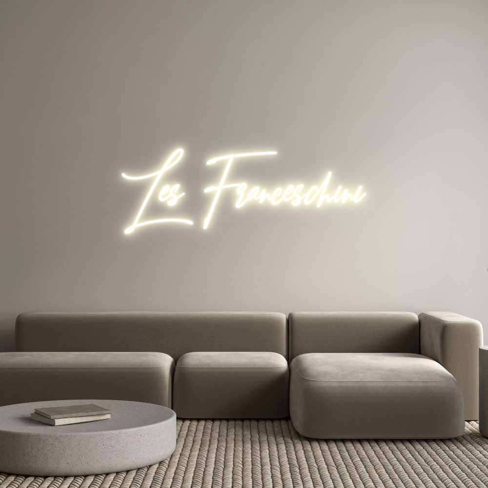 Konfigurator - Neon LED Clip - Personalisierter Indoor Schriftzug Les Francesch...