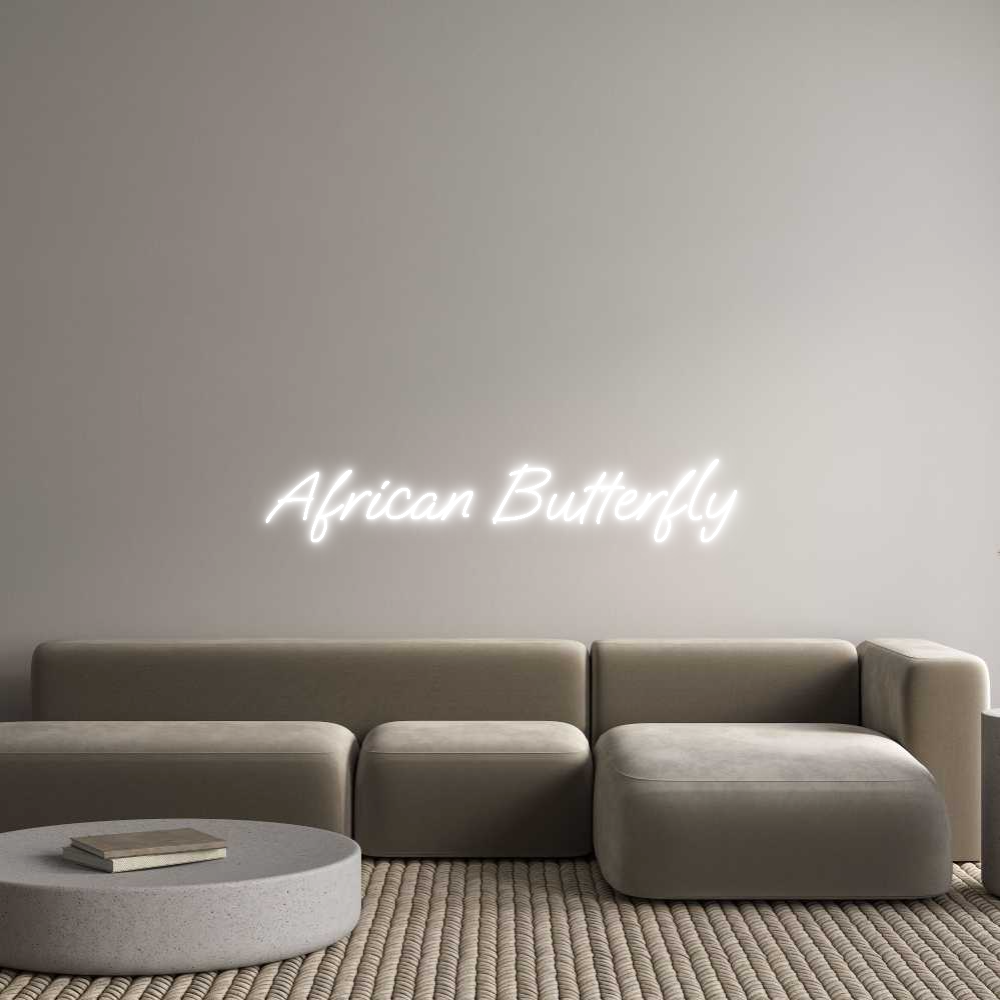 Konfigurator - Neon LED Flex - Personalisierter Indoor Schriftzug African Butte...