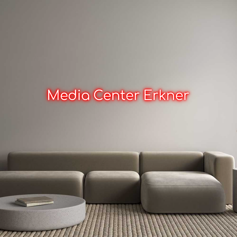 Konfigurator - Neon LED Clip - Personalisierter Indoor Schriftzug Media Center ...