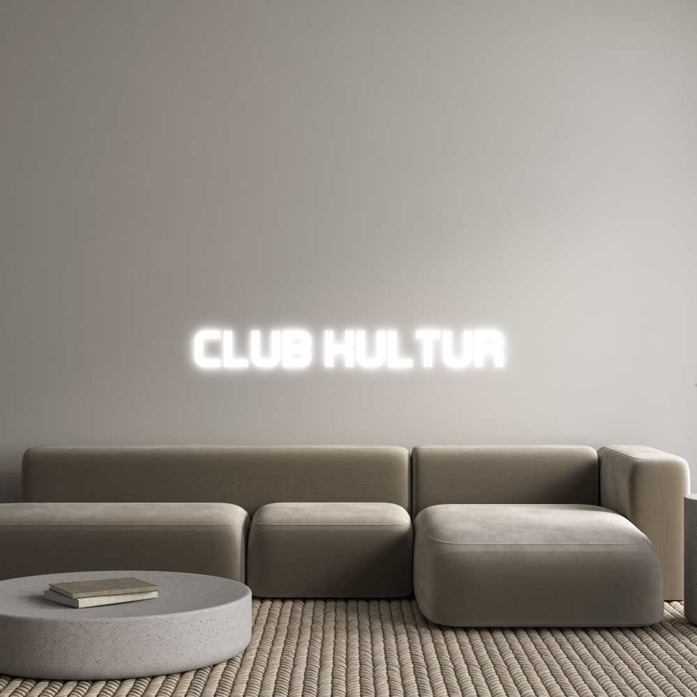 Konfigurator - Neon LED Clip - Personalisierter Indoor Schriftzug Club Kultur