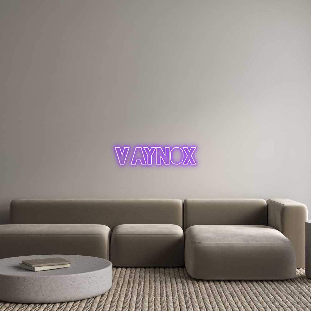 Konfigurator - Neon LED Clip - Personalisierter Indoor Schriftzug Vaynox