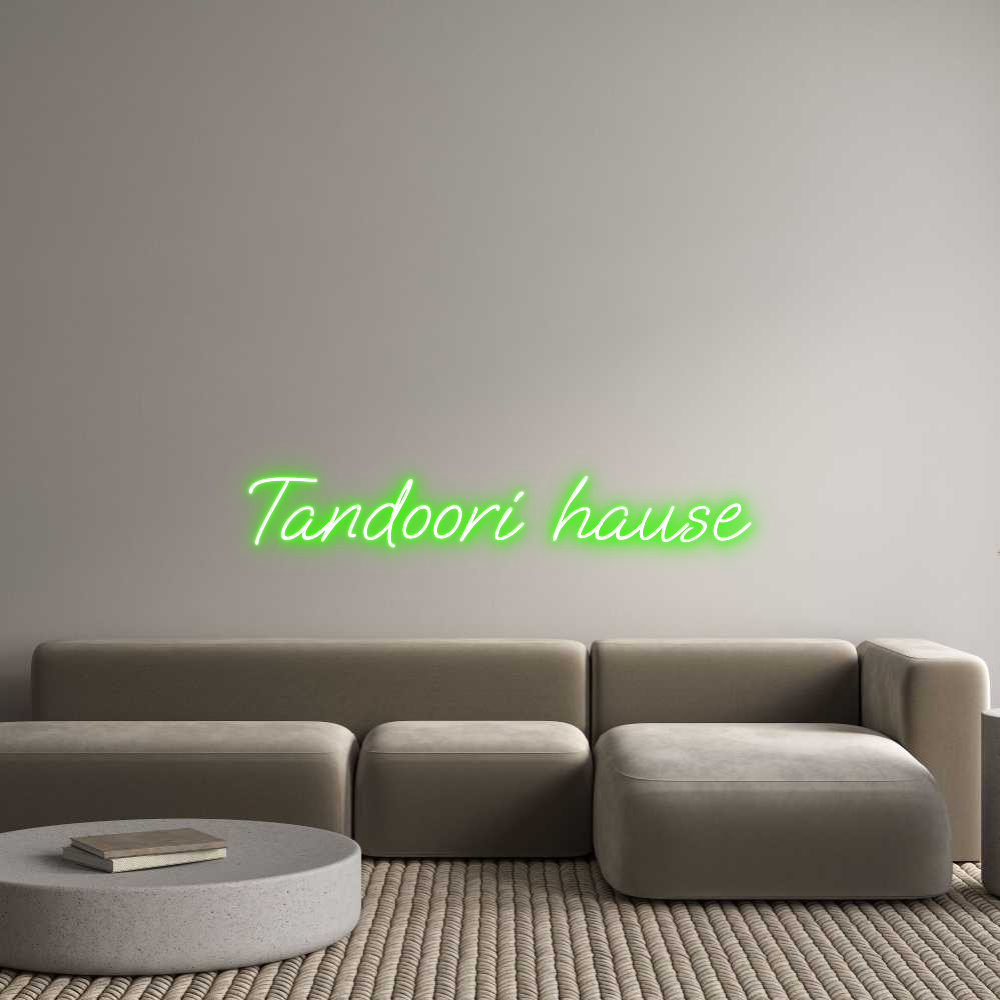 Konfigurator - Neon LED Liquid Acryl - Personalisierter Indoor & Outdoor Schriftzug Tandoori hause