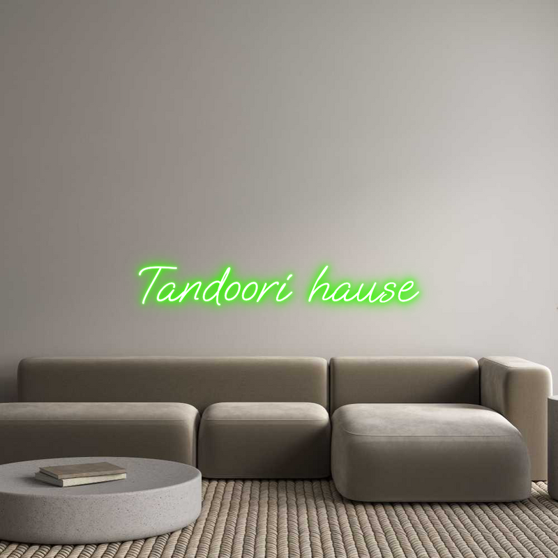 Konfigurator - Neon LED Liquid Acryl - Personalisierter Indoor & Outdoor Schriftzug Tandoori hause