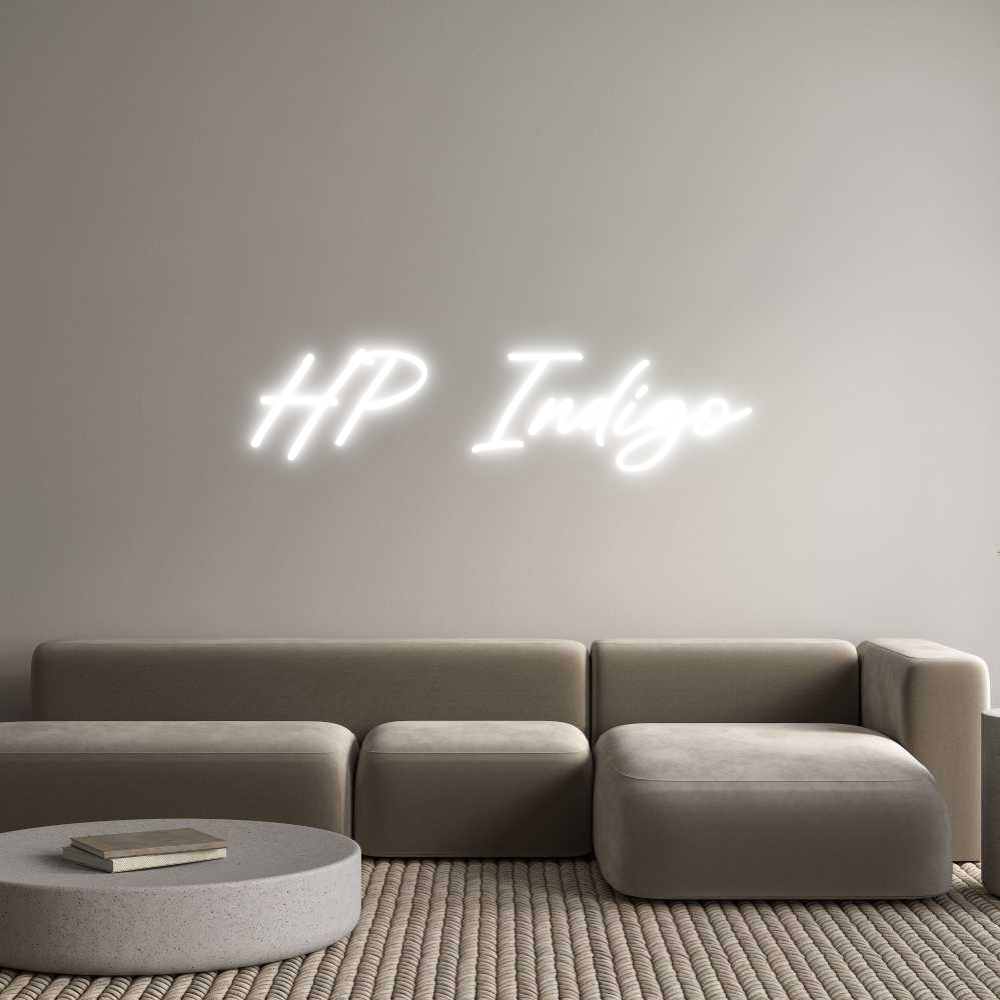 Konfigurator - Neon LED Clip - Personalisierter Indoor Schriftzug HP Indigo