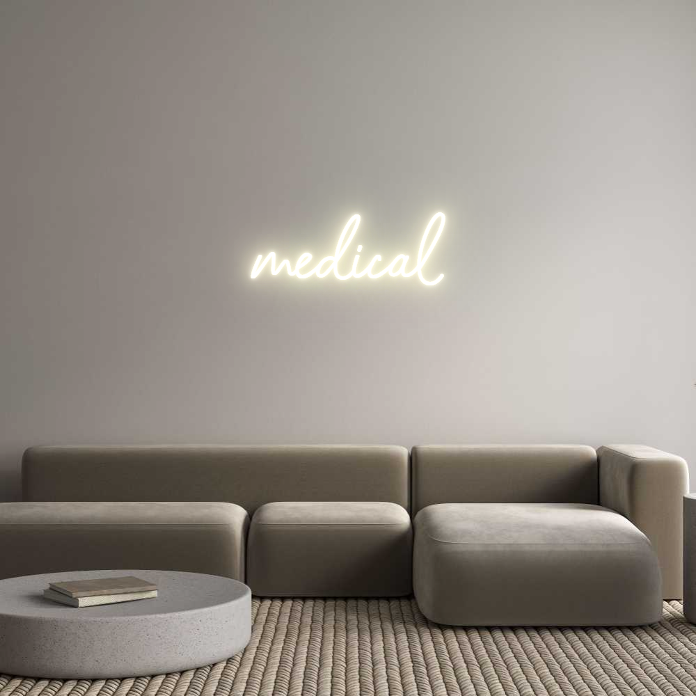 Konfigurator - Neon LED Flex - Personalisierter Indoor Schriftzug medical