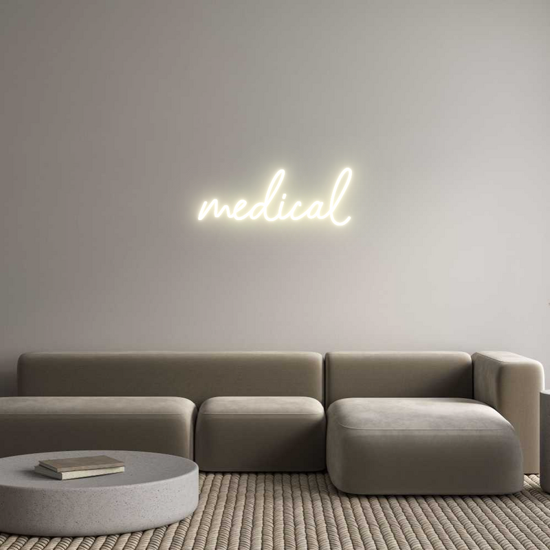 Konfigurator - Neon LED Flex - Personalisierter Indoor Schriftzug medical
