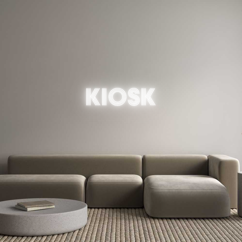 Konfigurator - Neon LED Clip - Personalisierter Indoor Schriftzug KIOSK
