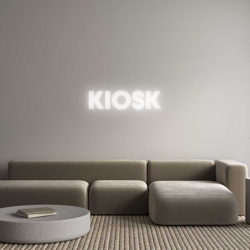 Konfigurator - Neon LED Clip - Personalisierter Indoor Schriftzug KIOSK