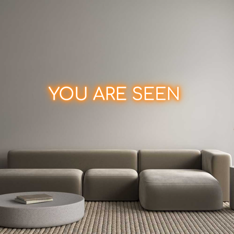 Konfigurator - Neon LED Flex - Personalisierter Indoor Schriftzug YOU ARE SEEN