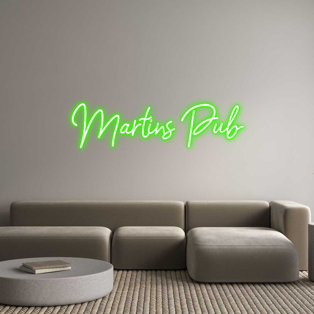Konfigurator - Neon LED Clip - Personalisierter Indoor Schriftzug Martins Pub
