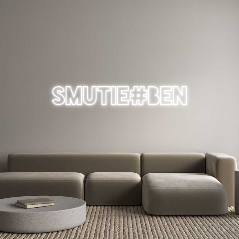 Konfigurator - Neon LED Clip - Personalisierter Indoor Schriftzug Smutie